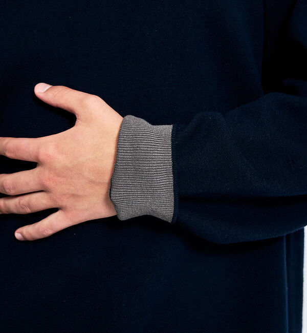 ABAHOUSE「【リバーシブルカラー】14Gコットン ニットスウェット / クルーネックプルオー」|ニット・セーター|