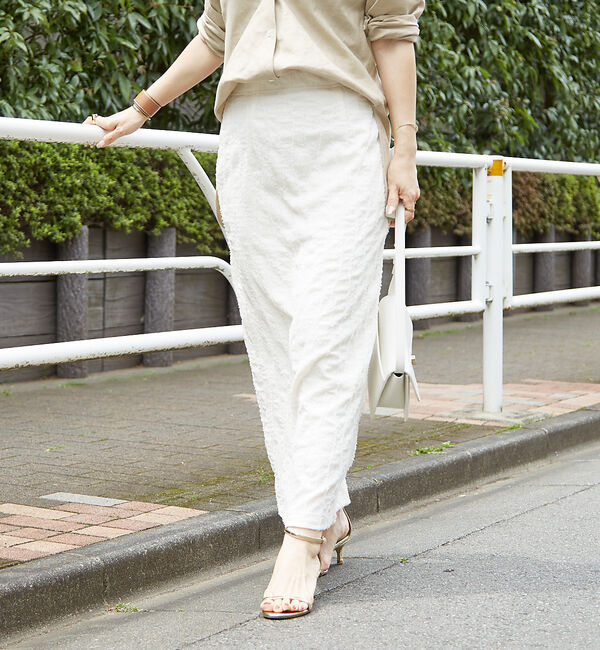 Rouge vif「カットジャガードタイトスリットスカート」|スカート|