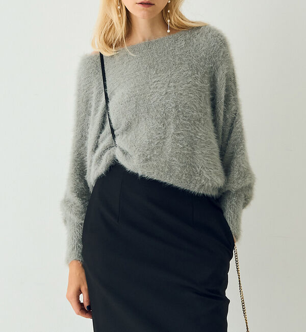 Rouge vif「【人気2025AW新色追加】【一部店舗限定】3wayルーズラメニット/オフショル」|ニット・セーター|