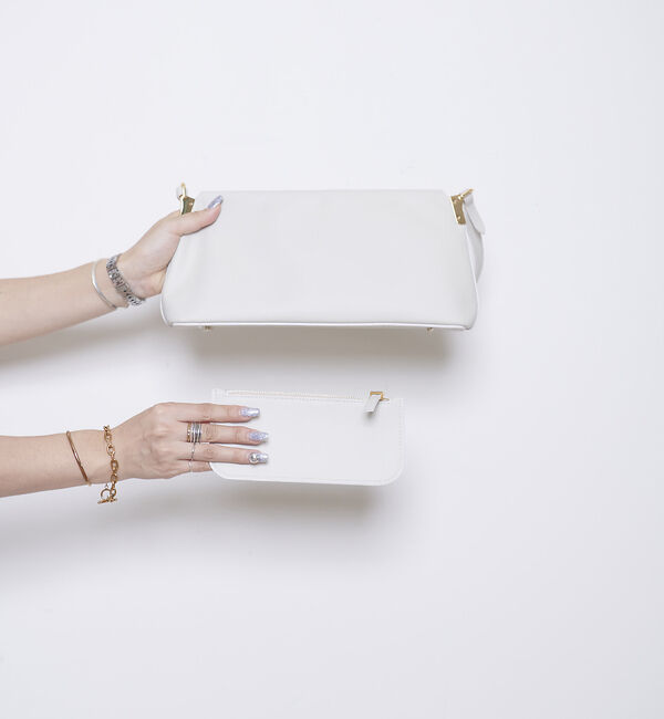 Rouge vif「【MAESTOSO/マエストソ】AURORA BAGUETTE スクエアバッグ　」|ハンドバッグ|