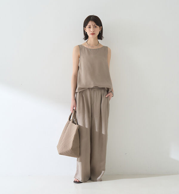 Rouge vif「【セットアップ対応】２WAYキュプラフィブリルノースリブラウス」|キャミソール|