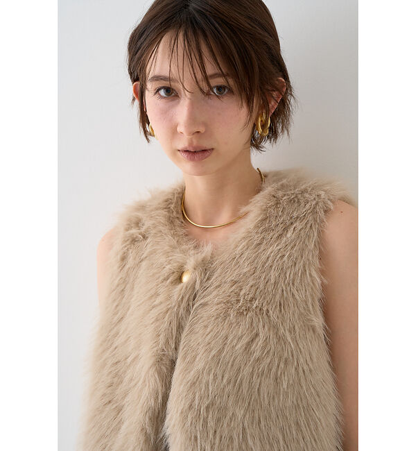 Rouge vif「【一部店舗限定】エコファーベスト」|ダウンベスト・ベスト|