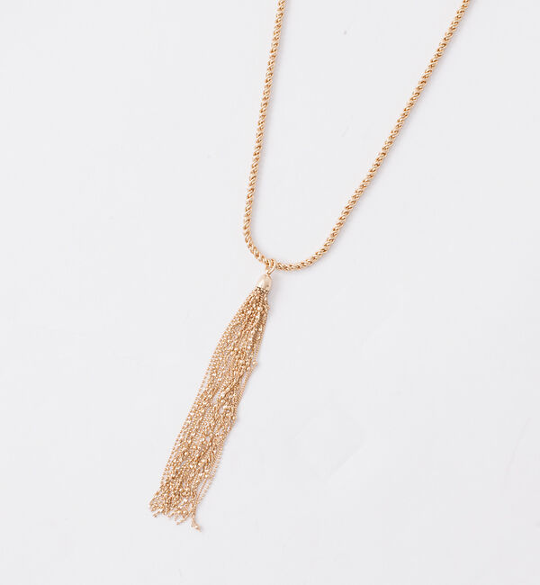 qualite「アソートチェーンタッセルネックレス」|ネックレス|