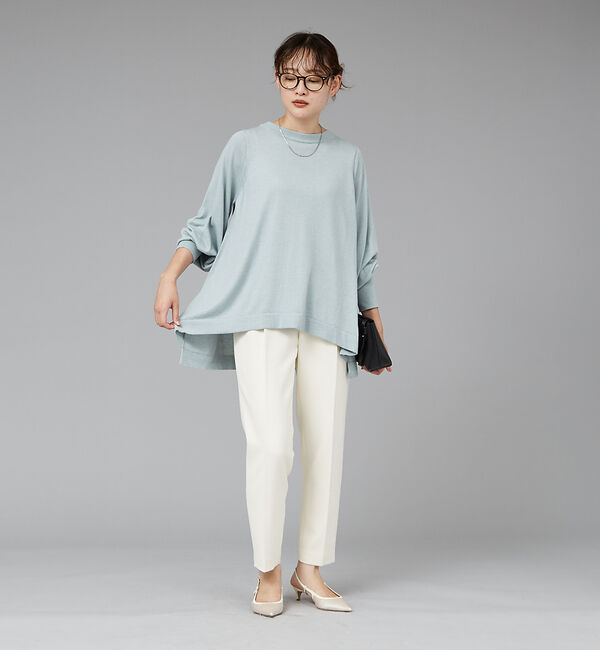 qualite「ヘムラインドレープニット」|ニット・セーター|