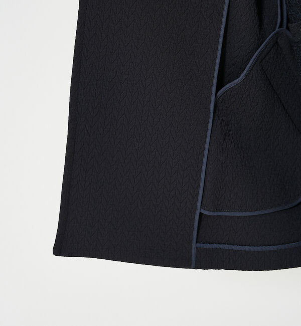 qualite「ヘリンボンジャガードコート」|ミリタリー・モッズコート|