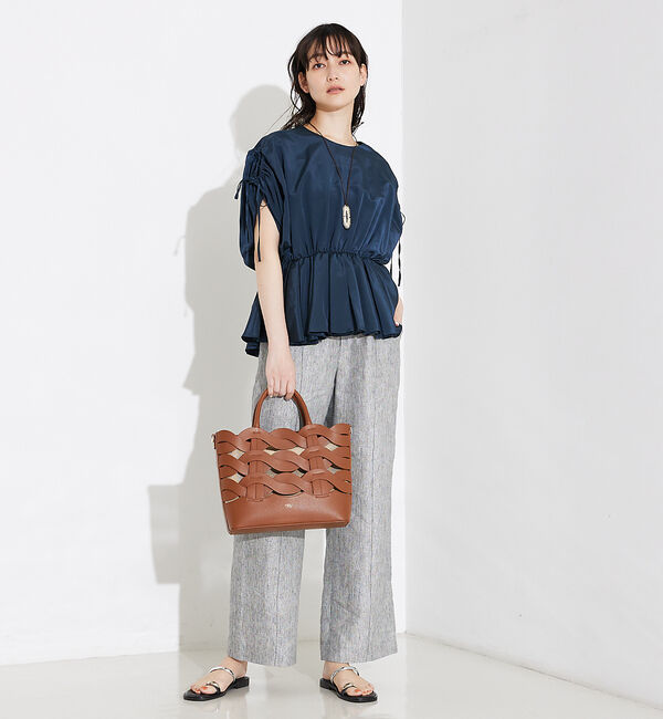 qualite「ボリュームギャザータックTOP」|シャツ・ブラウス|