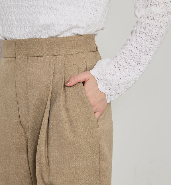 qualite「【セットアップ対応】ツイードタックテーパード」|その他|