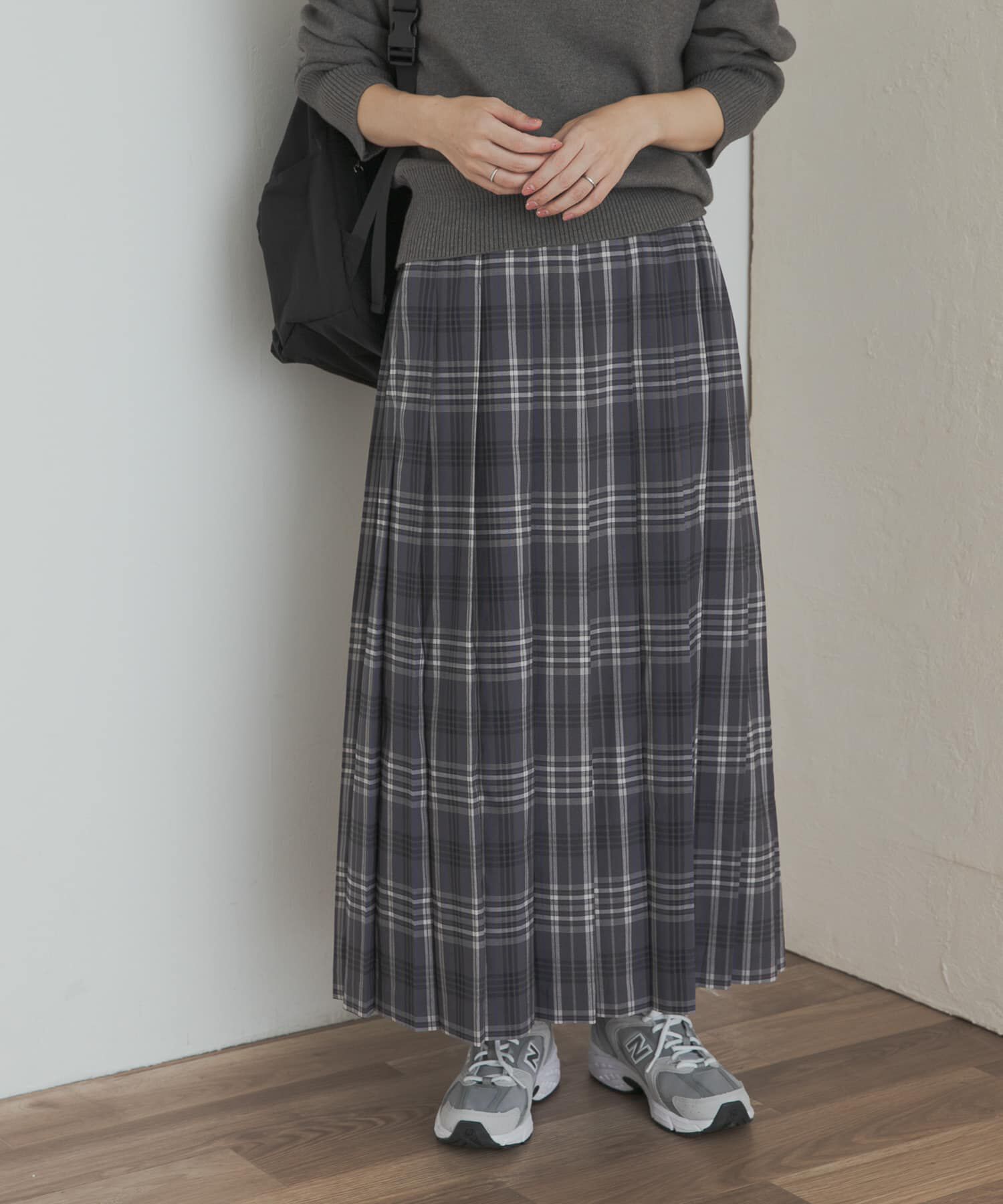 URBAN RESEARCH DOORS「『一部WEB限定カラー』チェックプリーツスカート」|スカート|