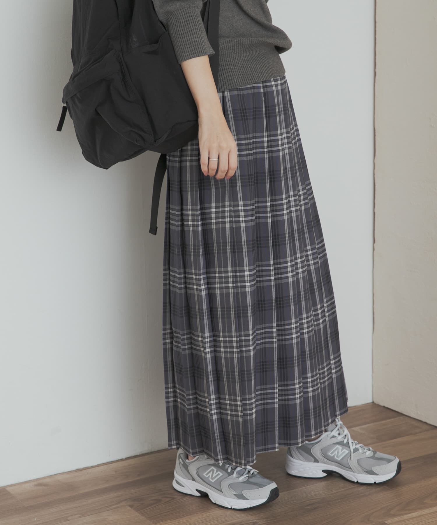 URBAN RESEARCH DOORS「『一部WEB限定カラー』チェックプリーツスカート」|スカート|