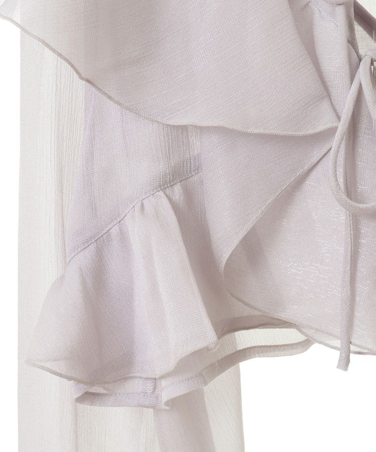 earth music&ecology「シアーラッフルショートボレロ」|シャツ・ブラウス|