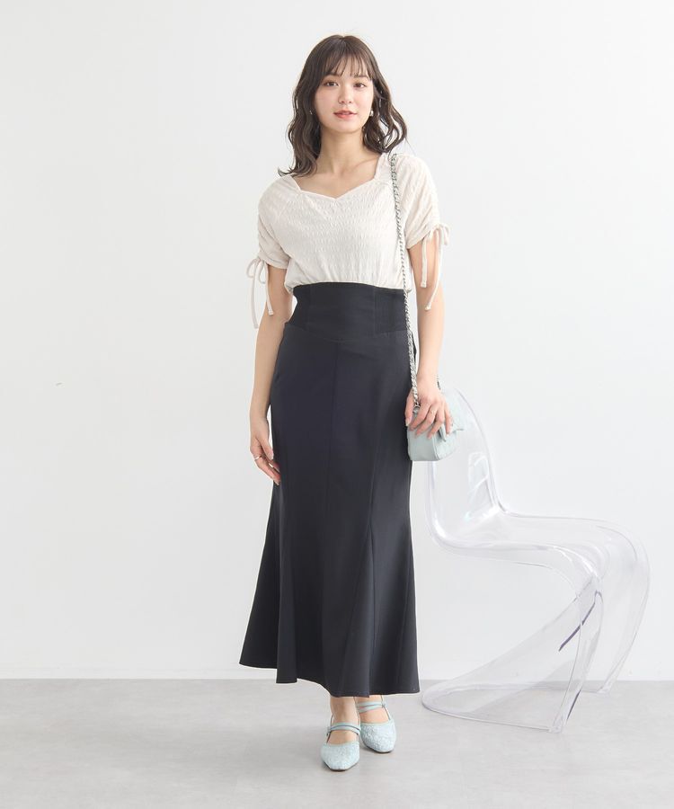 earth music&ecology「ハートネックドロストスリーブプルオーバー」|Tシャツ・カットソー|