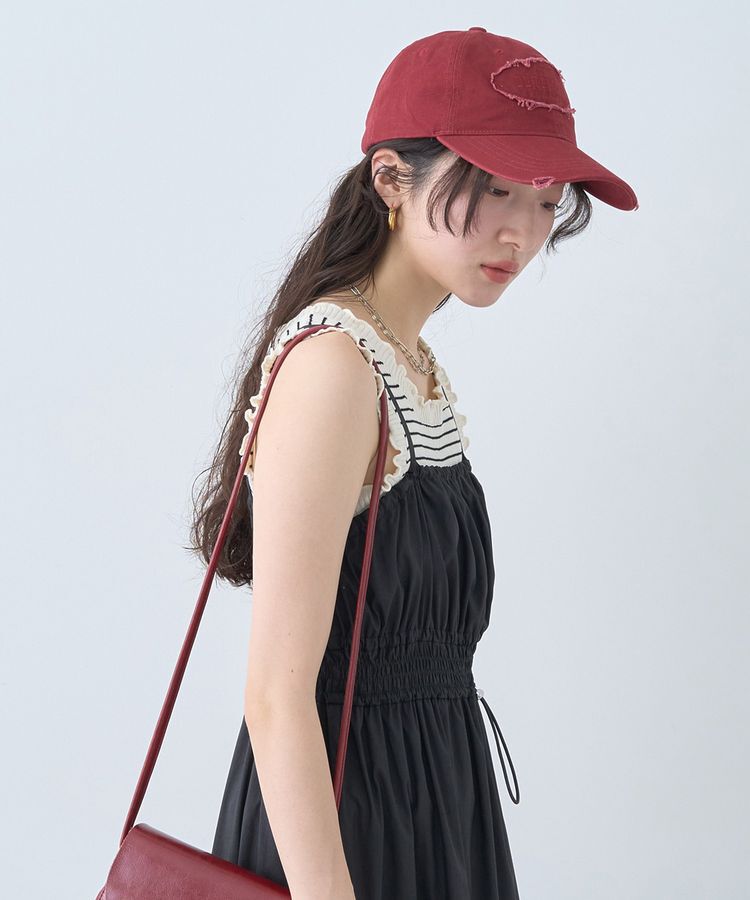 earth music&ecology「ダメージロゴキャップ」|その他|