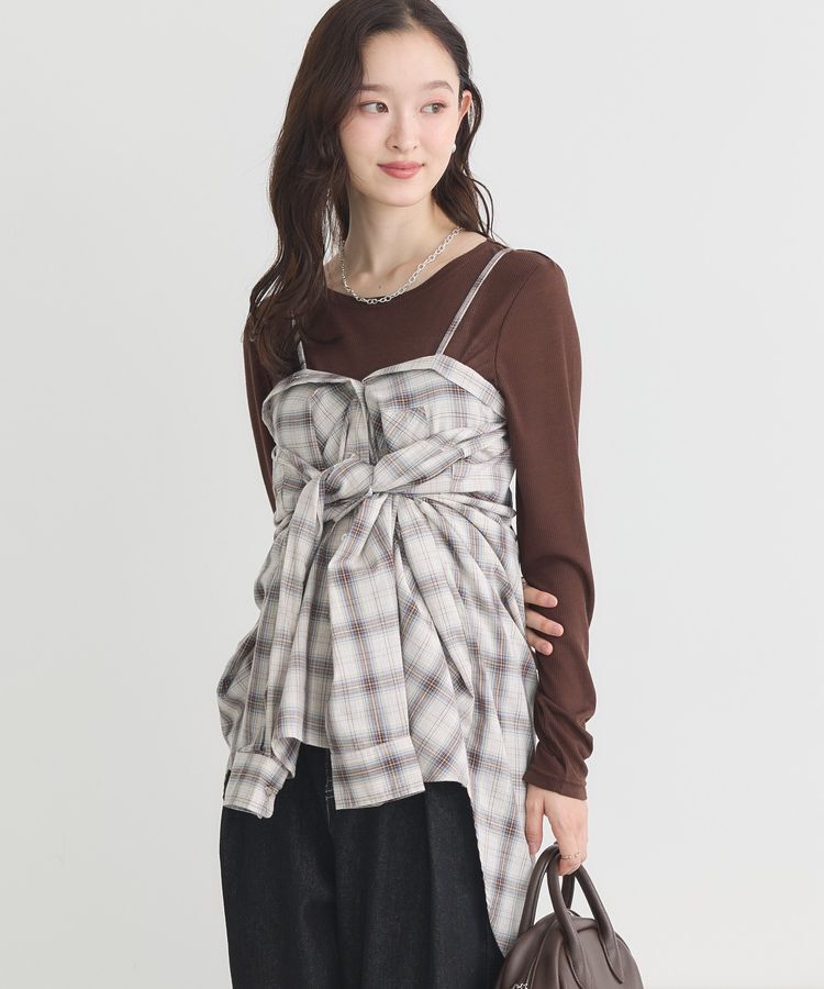 earth music&ecology「マルチウェイチェックシャツ」|シャツ・ブラウス|