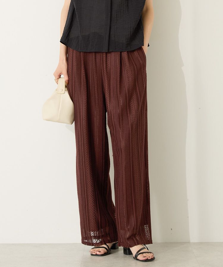 AMERICAN HOLIC「幾何学レースイージーパンツ」|その他|チョコレート