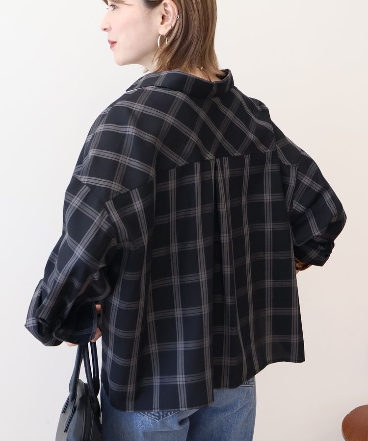 AMERICAN HOLIC「イージーケアチェックショート丈シャツ」|シャツ・ブラウス|