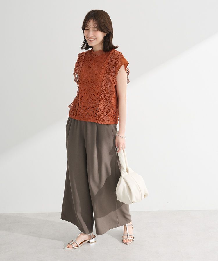 Green Parks「・Petit Fleur フレンチレーシーブラウス」|シャツ・ブラウス|