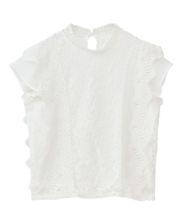 Green Parks「・Petit Fleur フレンチレーシーブラウス」|シャツ・ブラウス|