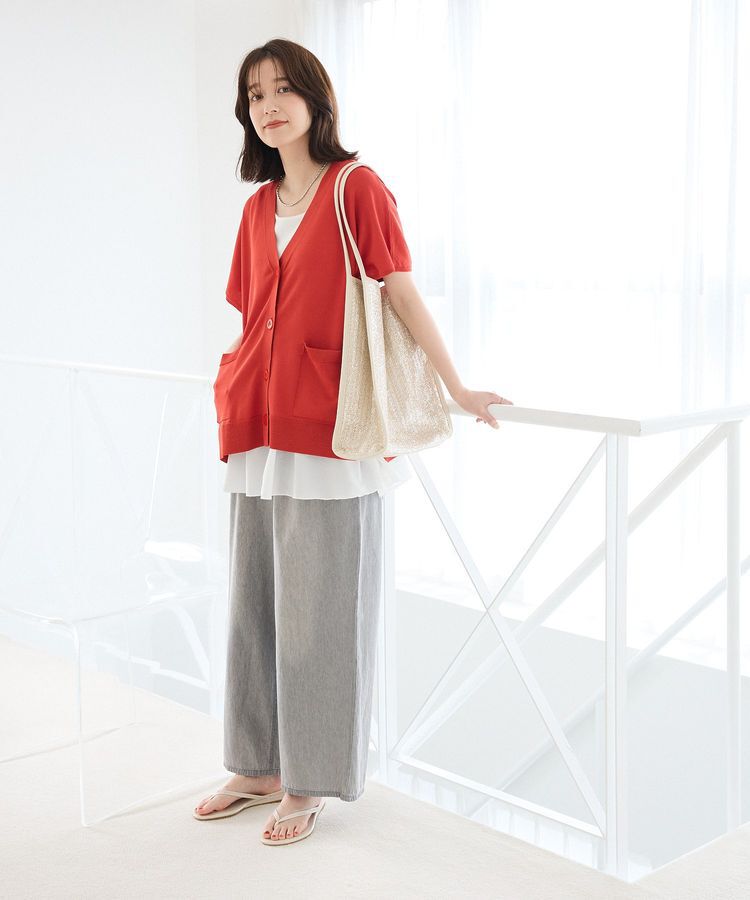 Green Parks「フレンチスリーブカーディガン」|カーディガン|