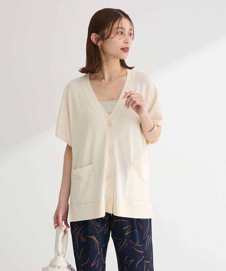 Green Parks「フレンチスリーブカーディガン」|カーディガン|