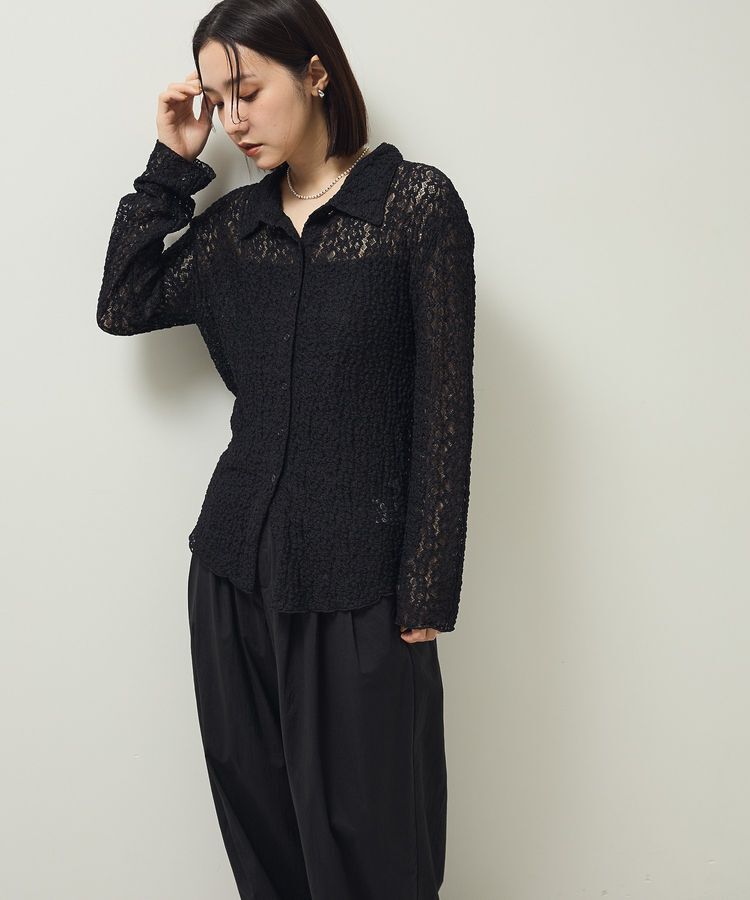 Green Parks「カットレースシャツプルオーバー」|Tシャツ・カットソー|