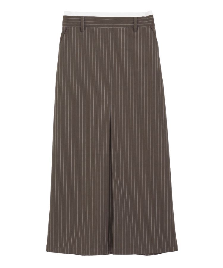 Green Parks「ウエストレイヤーボックスプリーツスカート」|タイト|