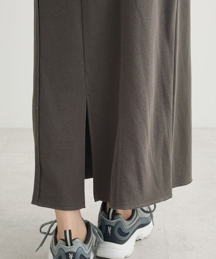 Green Parks「ドロストイージーウエスト裏毛Iラインスカート」|タイト|