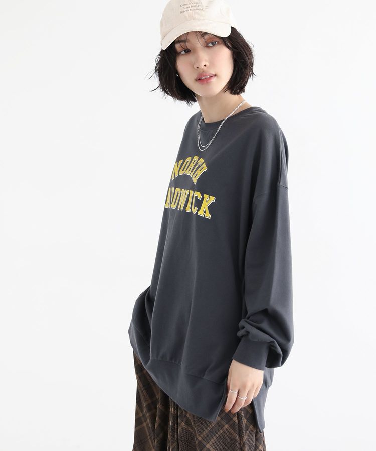 Green Parks「カレッジロゴ裏毛チュニック」|チュニック|