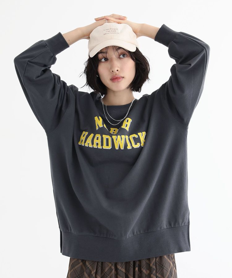 Green Parks「カレッジロゴ裏毛チュニック」|チュニック|