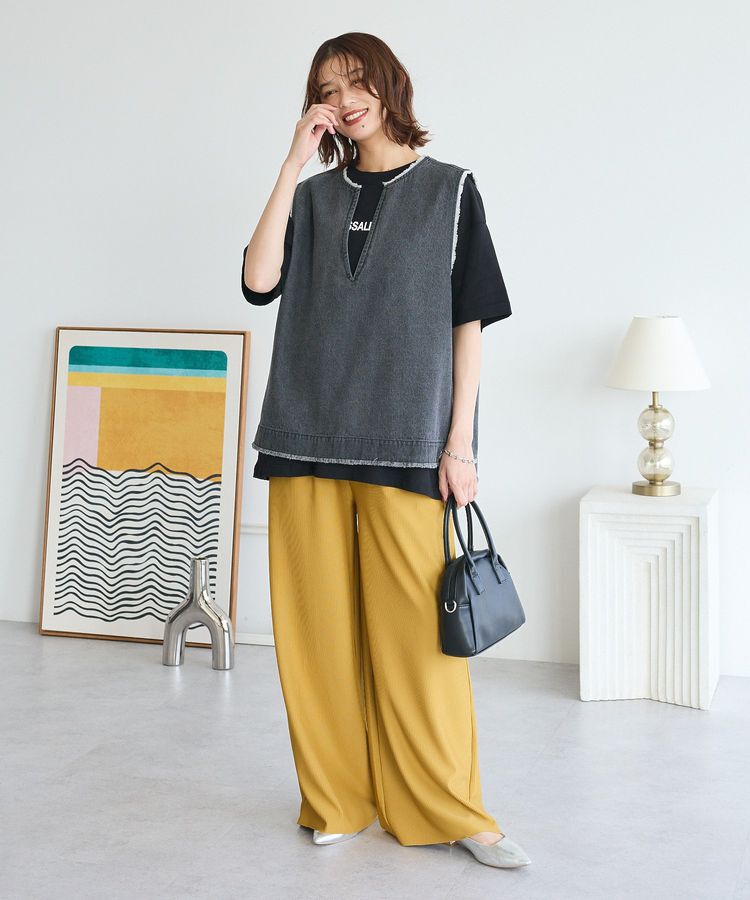 Green Parks「楽ちんプリーツワイドパンツ」|その他|