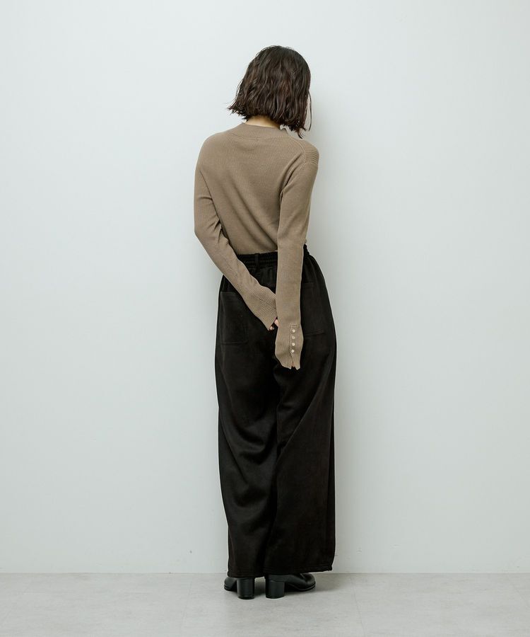 Green Parks「袖口金釦リブニットプルオーバー」|ニット・セーター|