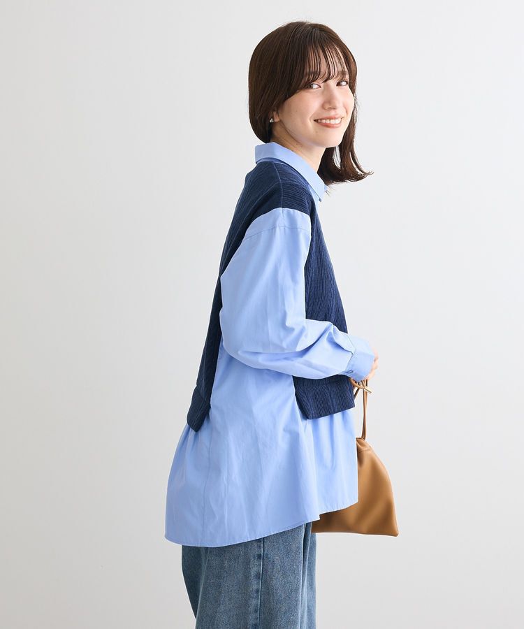 Green Parks「カットモールドッキングシャツチュニック」|チュニック|