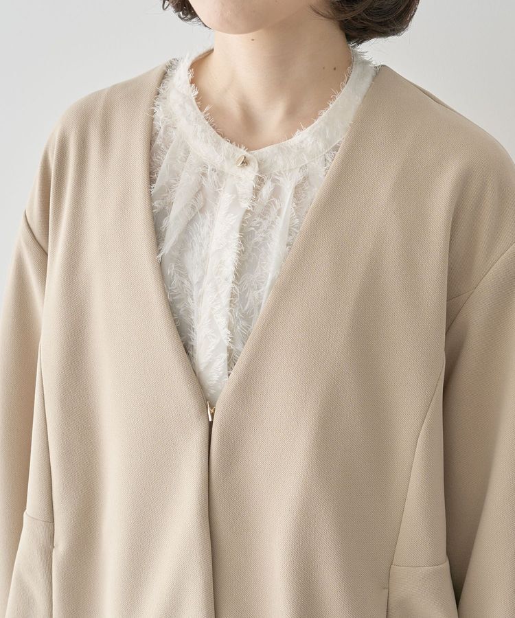 Green Parks「O.洗えてストレッチ ノーカラージャケット」|テーラードジャケット|