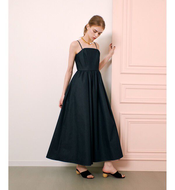 LOULOU WILLOUGHBY「【LOULOU WILLOUGHBY】シャンブレーベアワンピース」|ワンピース|