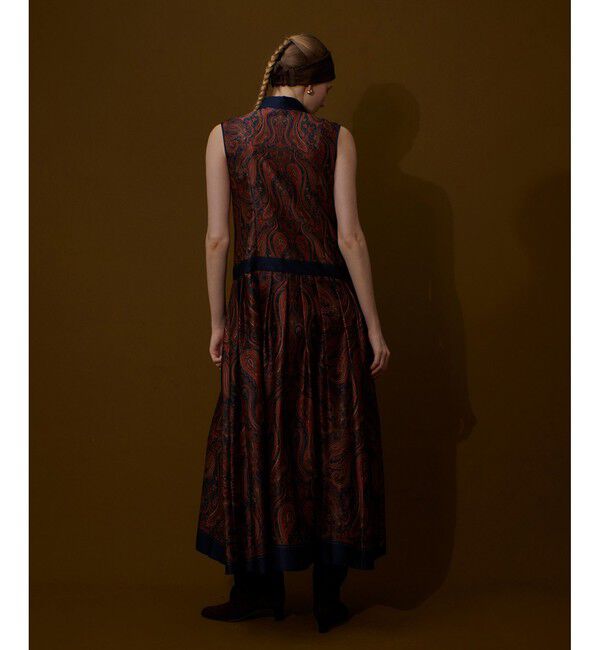 allureville「OFFICINAペイズリープリントワンピース」|ワンピース|