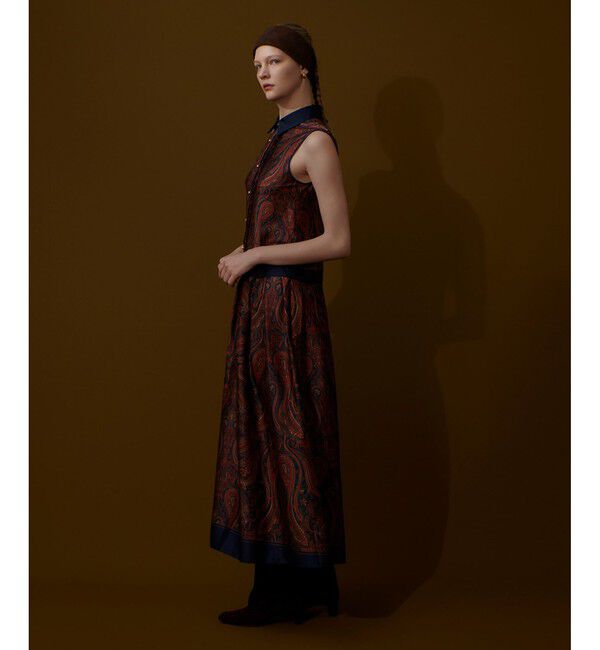 allureville「OFFICINAペイズリープリントワンピース」|ワンピース|