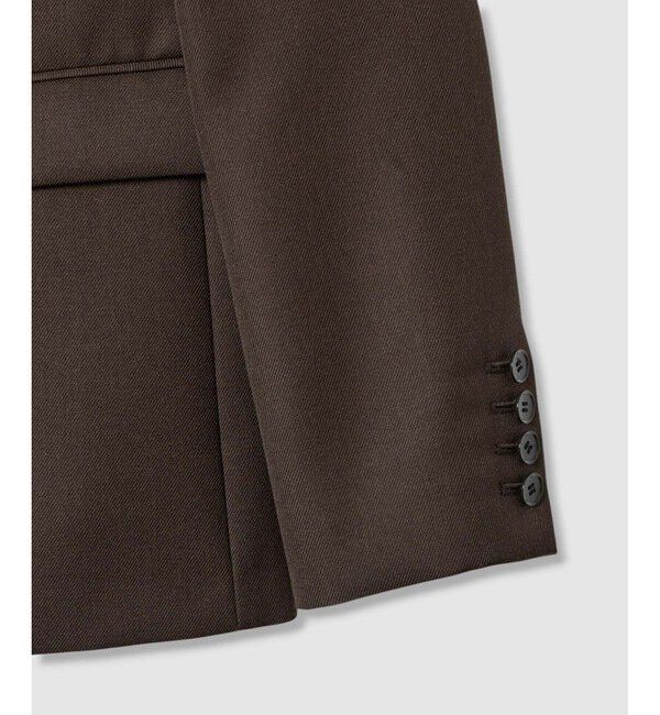 allureville「ウールサージノーカラージャケット」|その他|