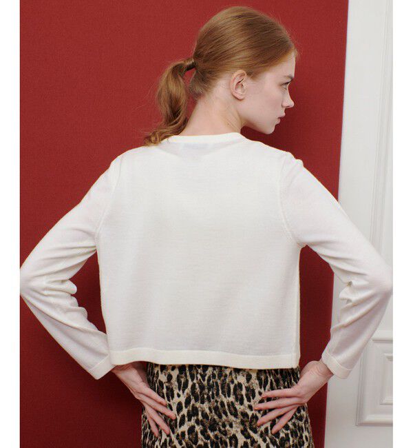 LOULOU WILLOUGHBY「【LOULOU WILLOUGHBY】メリノウールカラーカーディガン」|カーディガン|