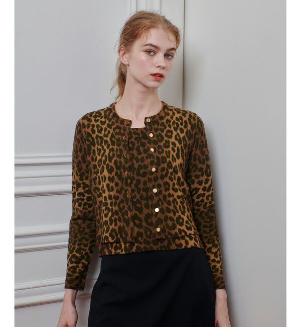 LOULOU WILLOUGHBY「【LOULOU WILLOUGHBY】メリノウールカラーカーディガン」|カーディガン|