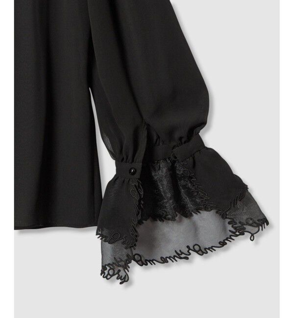 LOULOU WILLOUGHBY「【LOULOU WILLOUGHBY】レタード刺繍ブラウス」|シャツ・ブラウス|