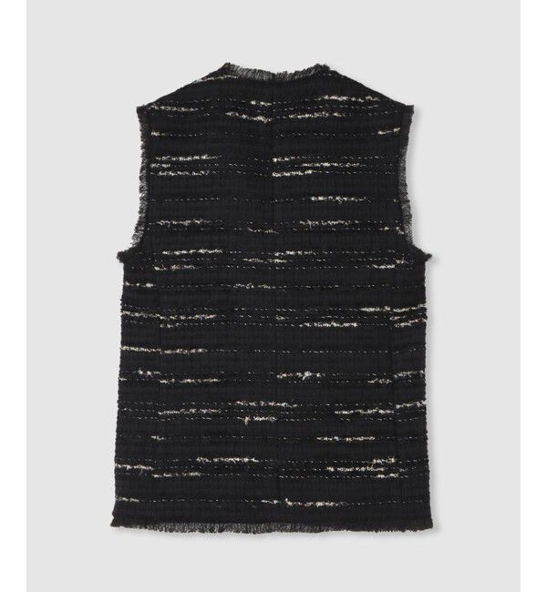 allureville「ジオリカツィードフリンジジレ」|ベスト・ジレ|