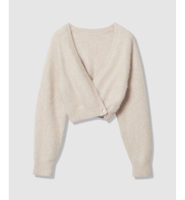 LOULOU WILLOUGHBY「【LOULOU WILLOUGHBY】カシミヤブレンドファー加工Ｖカーディガン」|カーディガン|