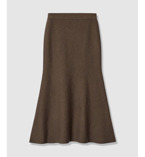 allureville「ウール混Ｗフェイスナローマーメイドスカート」|スカート|