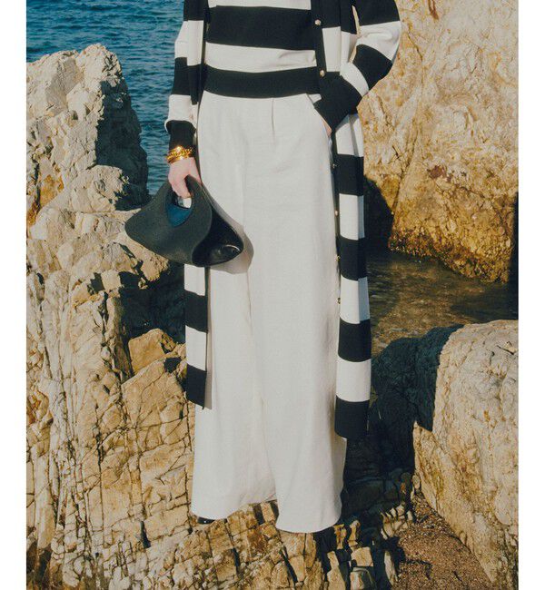 allureville/【LOULOU WILLOUGHBY】NALYA リネンストレッチワイドパンツ