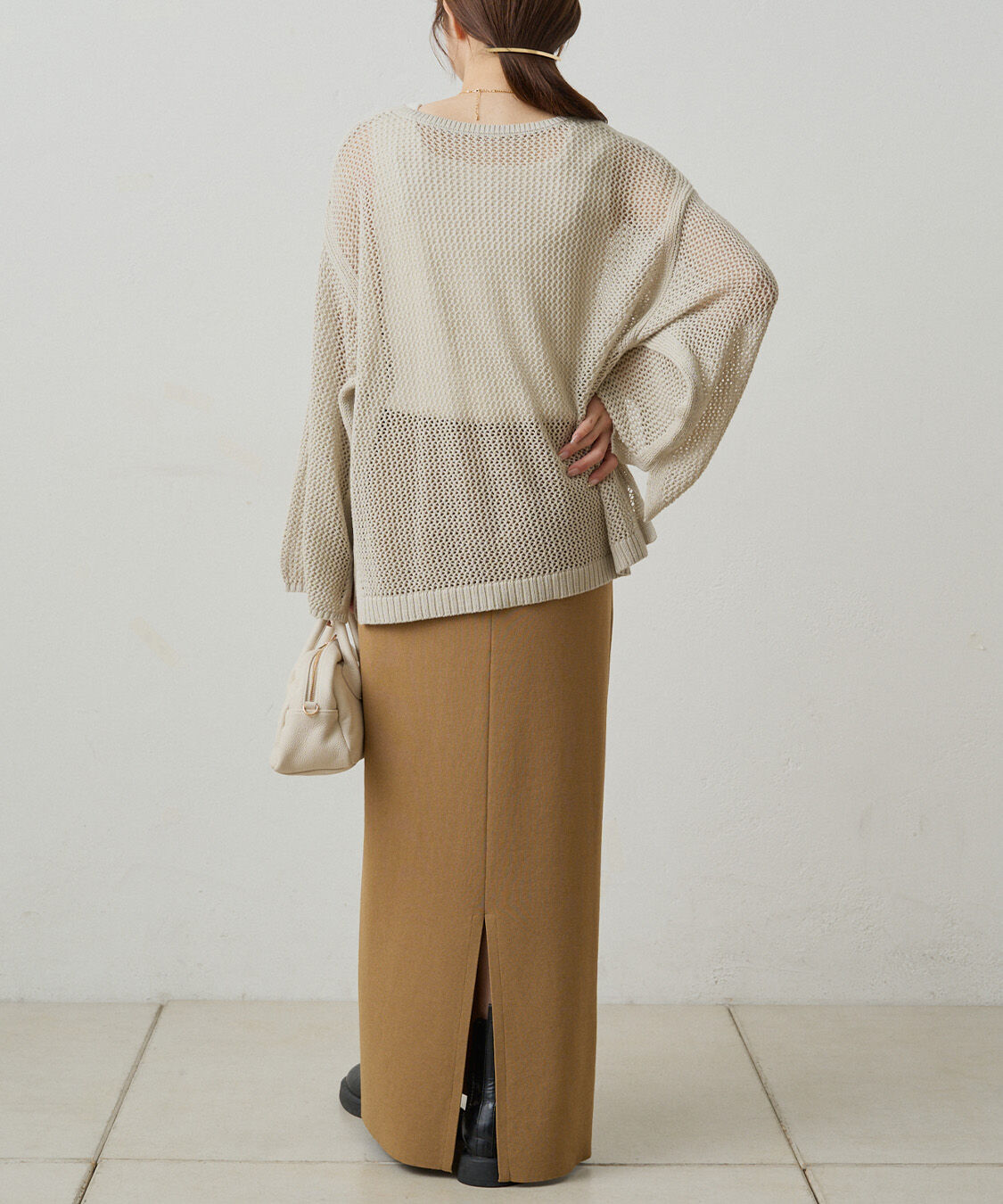  「《新色登場！/リバイバル》【-3kg見え / Du noir】ナロースカート」|スカート|