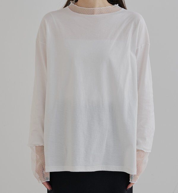  「【リバイバル】ドットチュールドッキングレイヤードカットソー」|Tシャツ・カットソー|