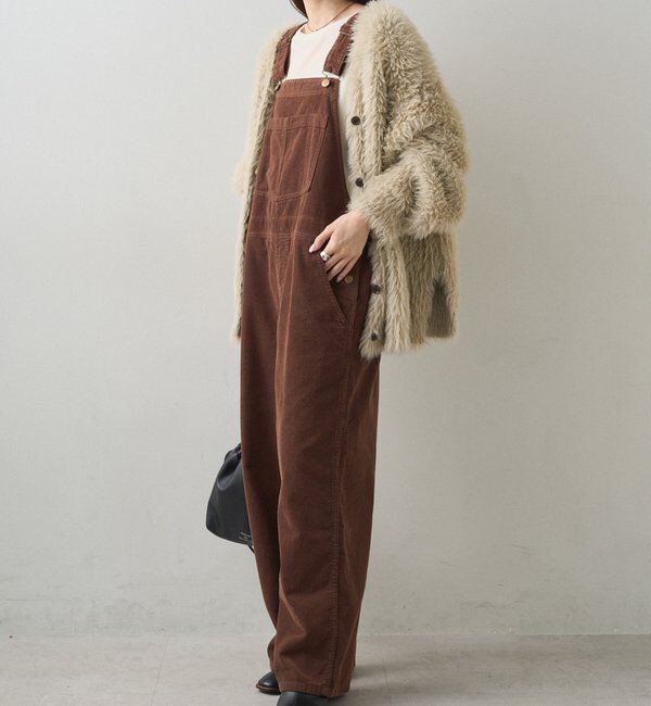  「コーデュロイサロペット」|その他|ブラウン