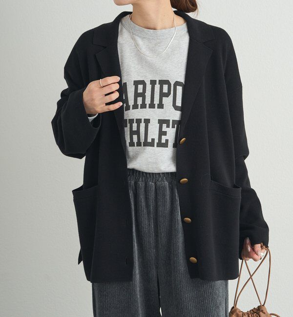  「【セットアップ対応】ニットテーラードジャケット」|テーラードジャケット|