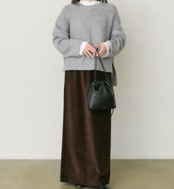  「ネップクルーネックニットプルオーバー」|キャミソール|