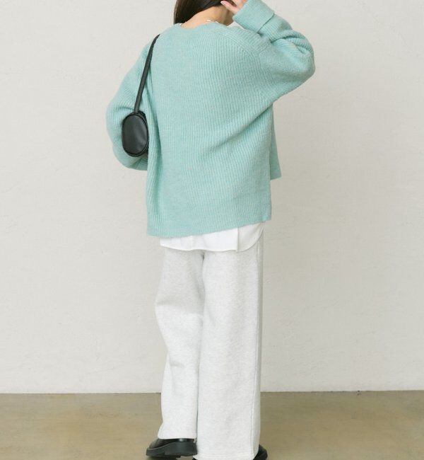  「ネップクルーネックニットプルオーバー」|キャミソール|