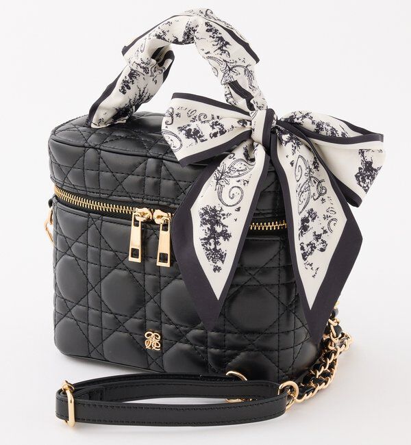  「ギャザーリボンハンドルバニティバッグ」|ショルダー・メッセンジャー|